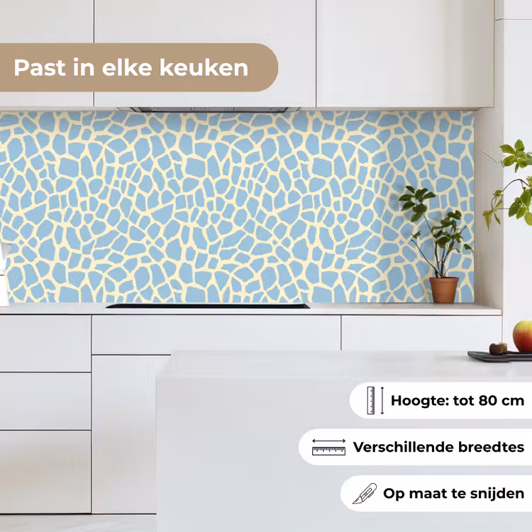 Keuken achterwand - Giraf - Modern - Blauw — 7