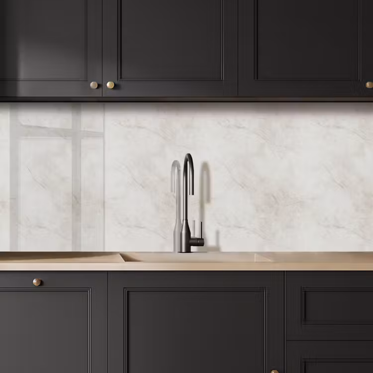 Keuken achterwand - Grijs - Marmer - Aders — 6