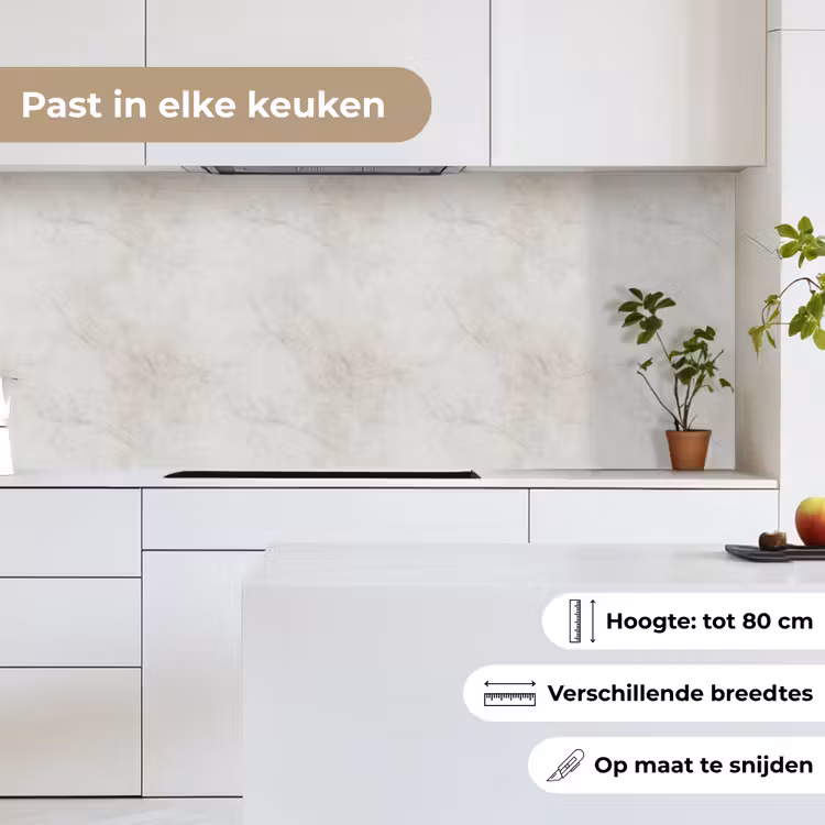 Keuken achterwand - Grijs - Marmer - Aders — 7