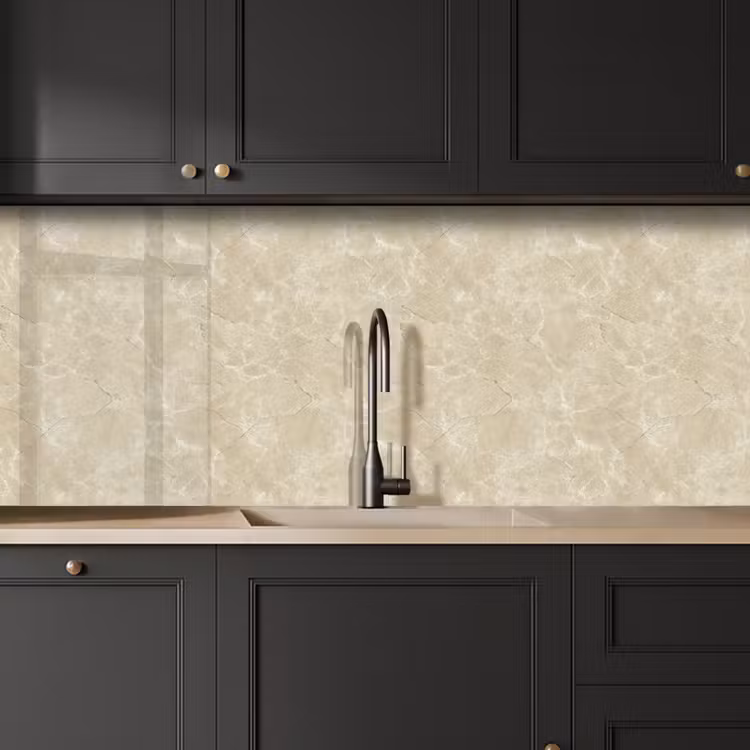 Keuken achterwand - Lichtbeige - Marmer - Diffusie adering — 6