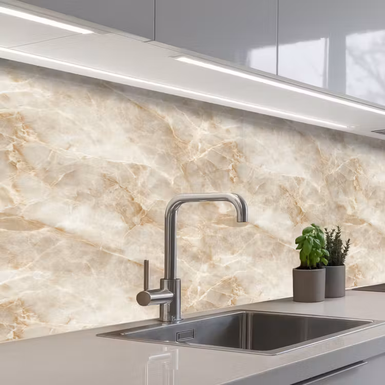 Keuken achterwand - Lichtbeige - Onyx - Subtiel — 2