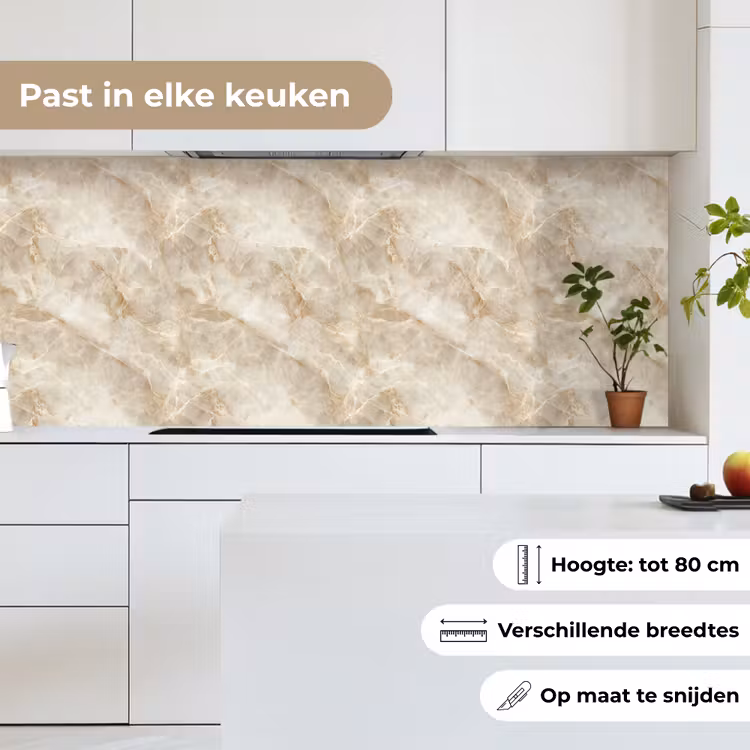 Keuken achterwand - Lichtbeige - Onyx - Subtiel — 7