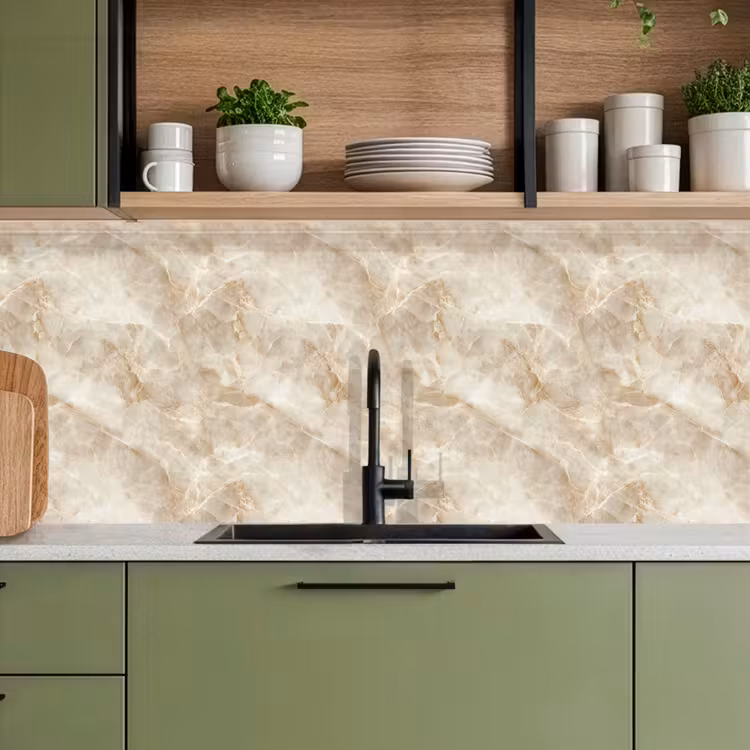 Keuken achterwand - Lichtbeige - Onyx - Subtiel — 8