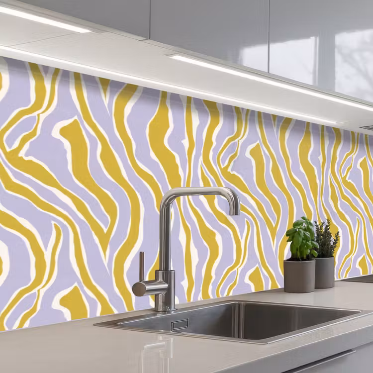 Keuken achterwand - Zebra - Modern - Meerkleurig — 2
