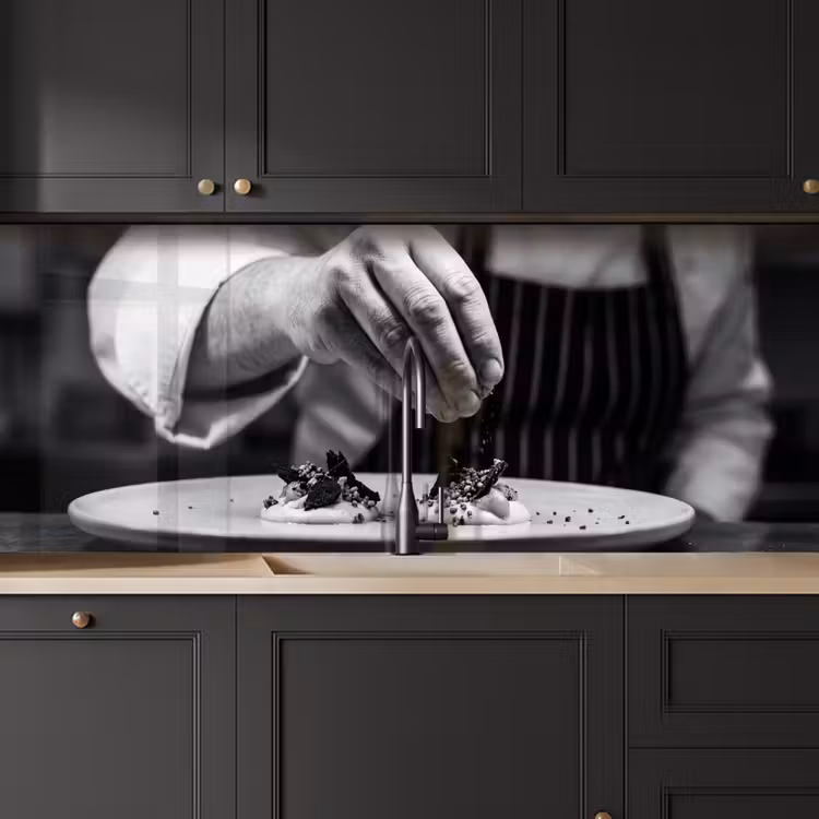 Keuken achterwand - Chef - Garnering - Gerecht — 6