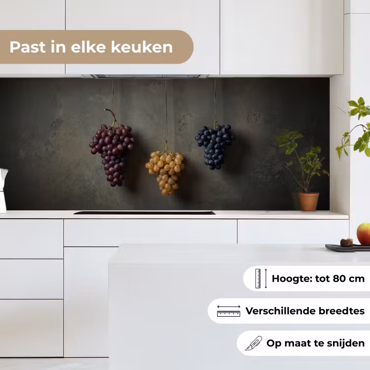 Keuken achterwand - Druiven - Kleurrijk - Muur — 7