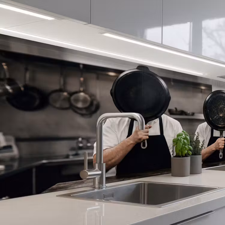 Keuken achterwand - Koks - Koekenpannen - Keuken — 2