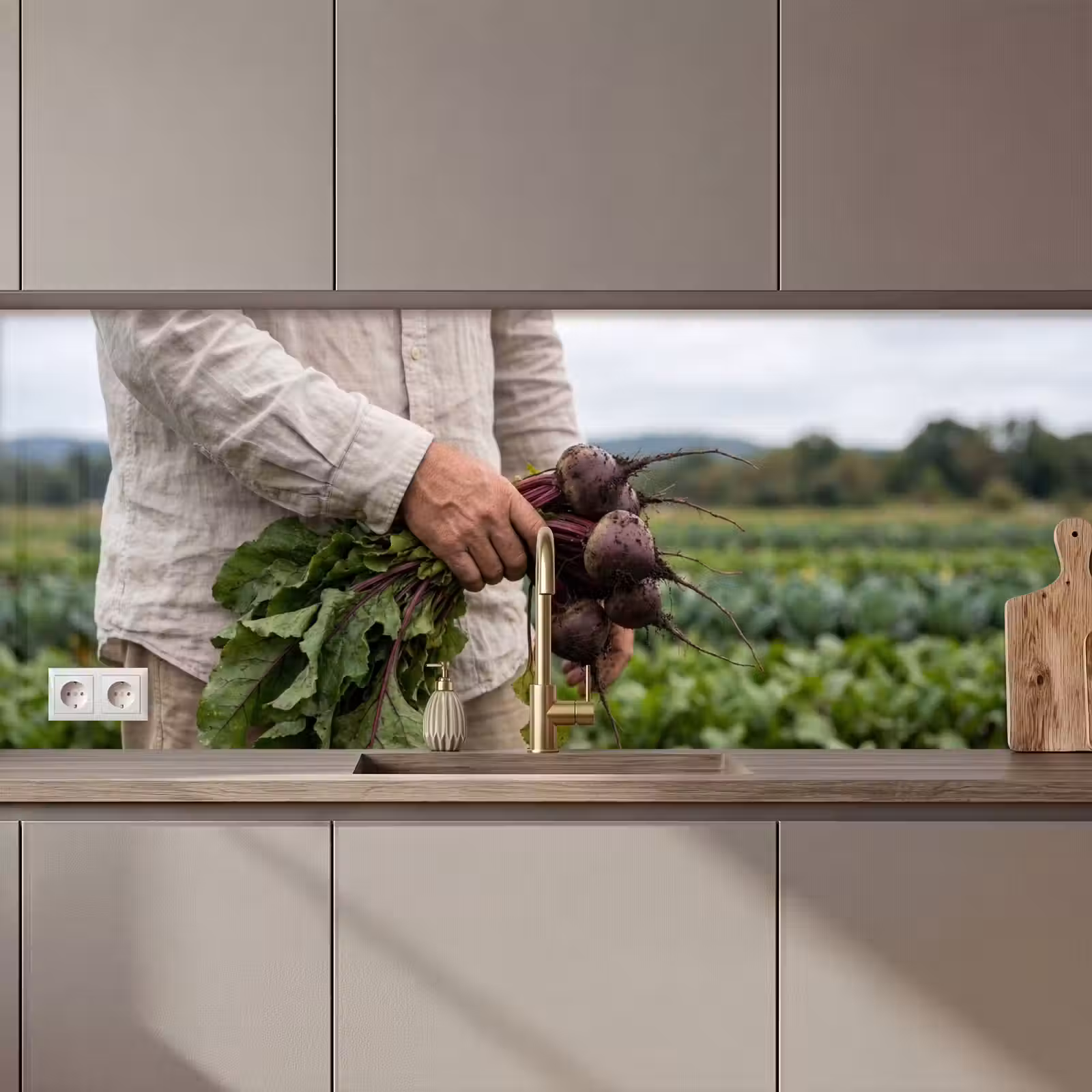 Keuken achterwand - Bieten - Vers - Moestuin — 1