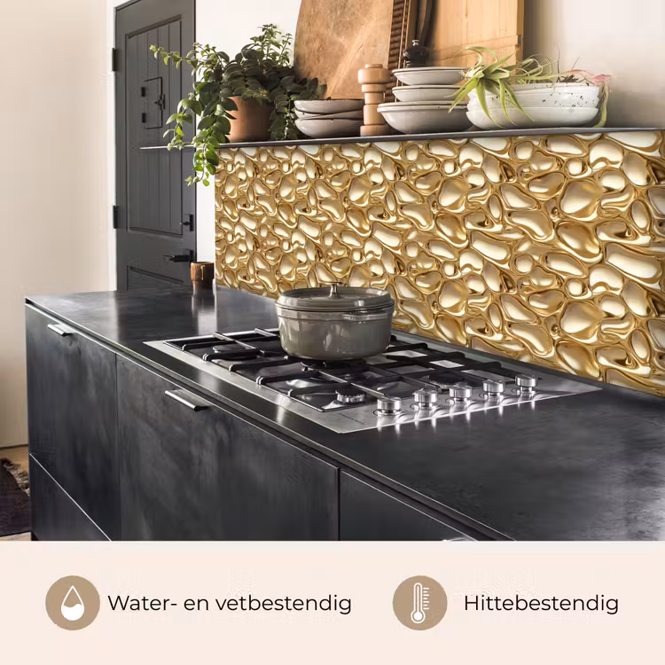 Keuken achterwand - Abstract - Modern - Goud — 5