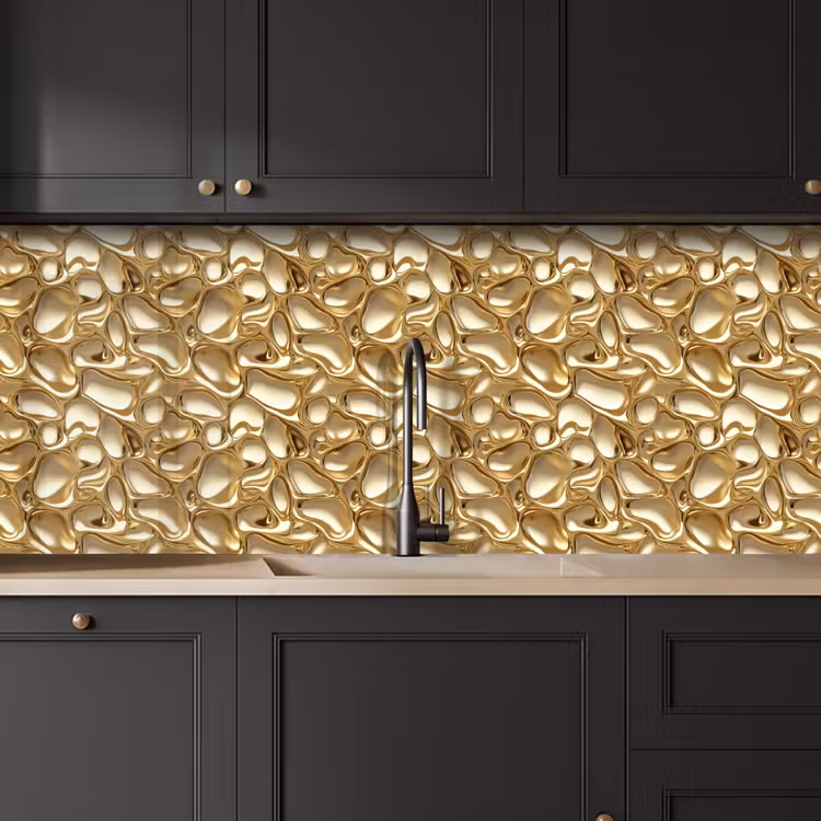 Keuken achterwand - Abstract - Modern - Goud — 6