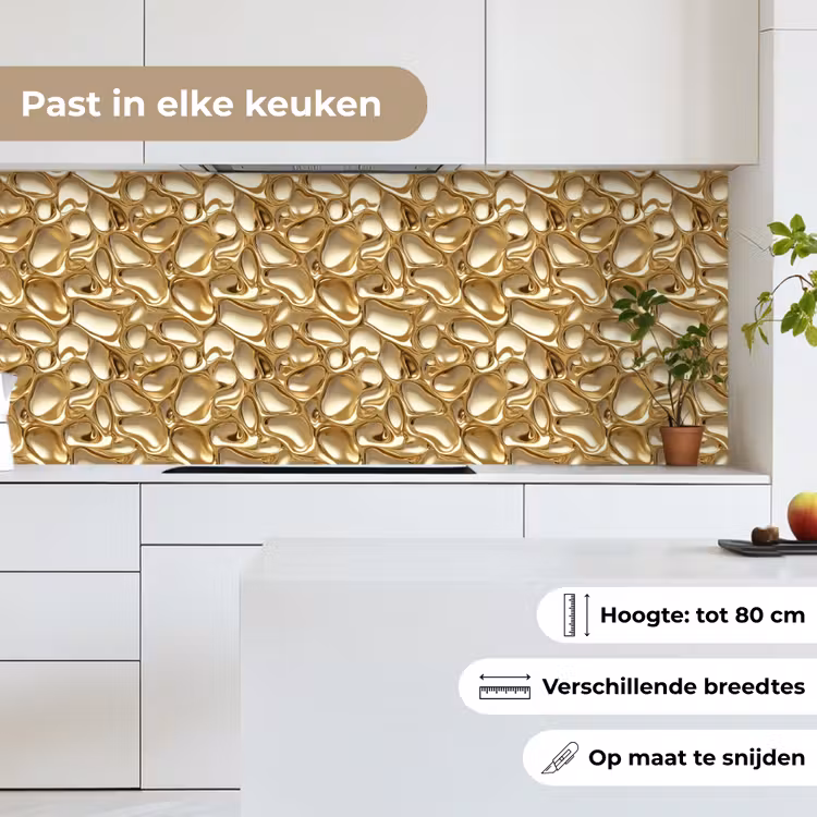Keuken achterwand - Abstract - Modern - Goud — 7