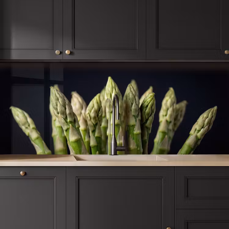 Keuken achterwand - Asperges - Groen - Zwart — 6