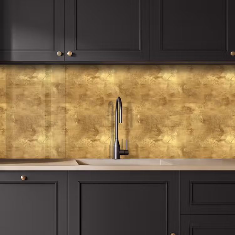 Keuken achterwand - Industrieel - Textuur - Goud — 6