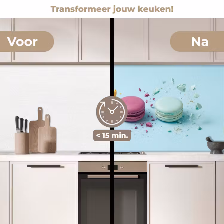 Keuken achterwand - Macarons - Kleurrijk - Pastel — 3