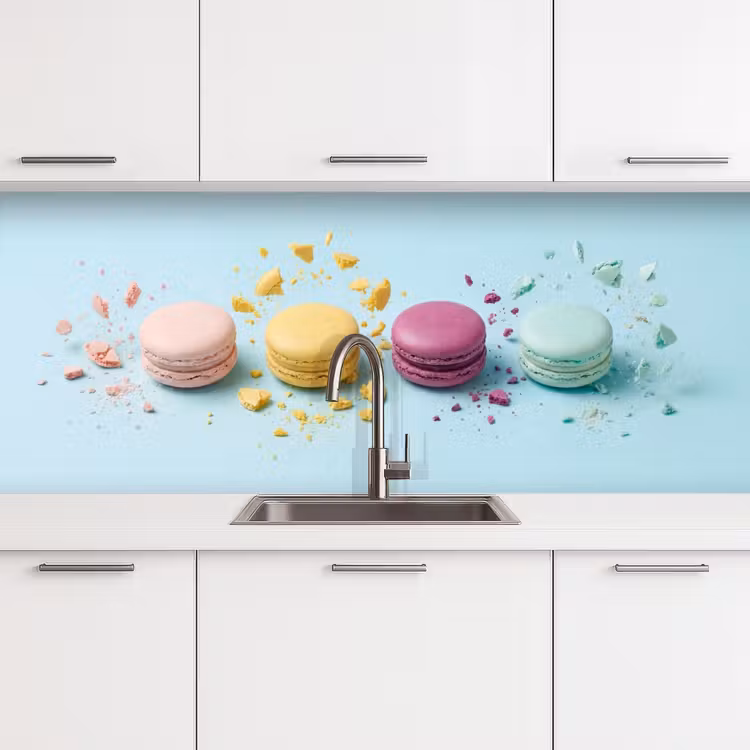 Keuken achterwand - Macarons - Kleurrijk - Pastel — 4