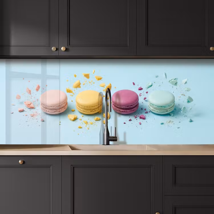 Keuken achterwand - Macarons - Kleurrijk - Pastel — 6