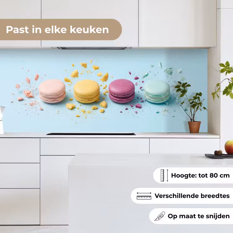 Keuken achterwand - Macarons - Kleurrijk - Pastel — 7