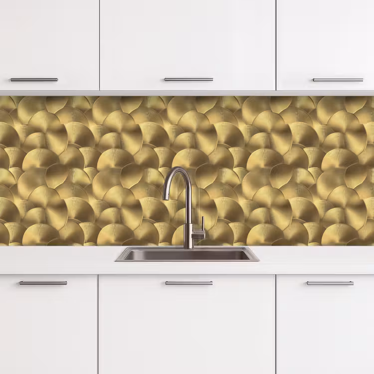 Keuken achterwand - Modern - Cirkel - Goud — 4