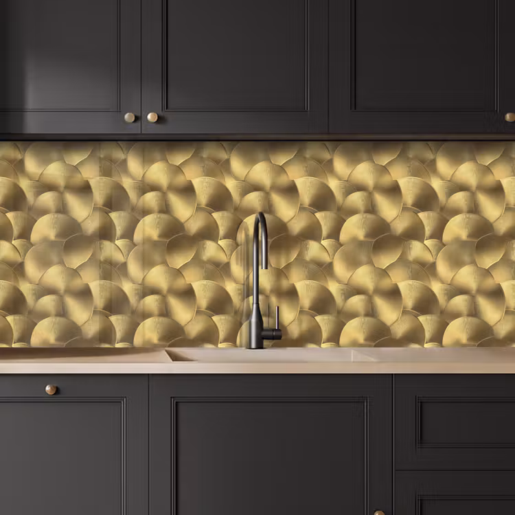 Keuken achterwand - Modern - Cirkel - Goud — 6
