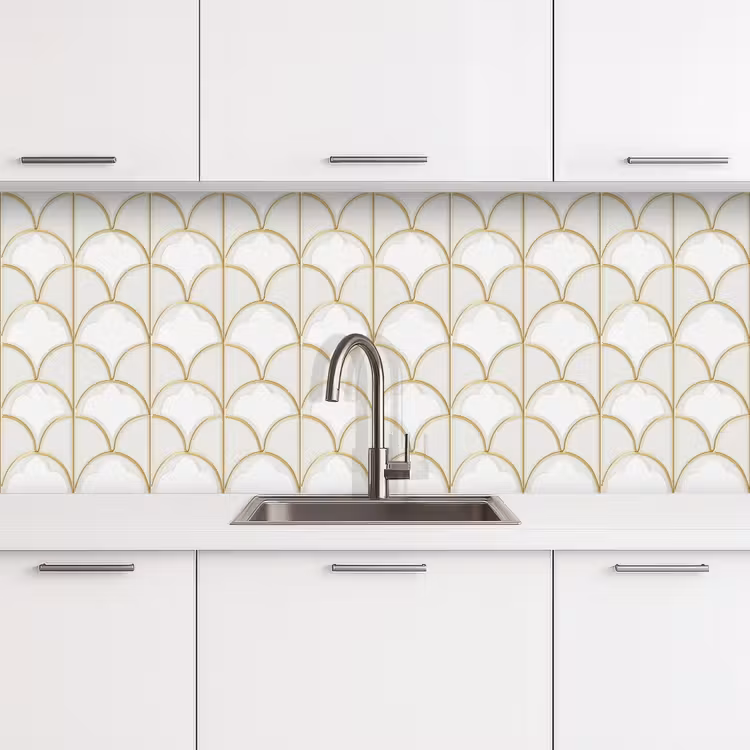 Keuken achterwand - Mozaïek - Bogen - Goud — 4