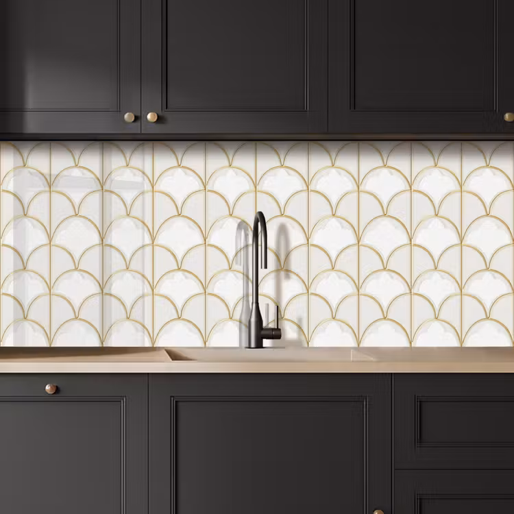 Keuken achterwand - Mozaïek - Bogen - Goud — 6