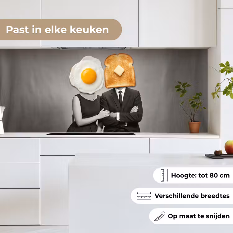 Keuken achterwand - Ontbijt - Koppel - Ei - Brood — 7