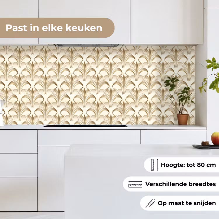 Keuken achterwand - Ornament - Barok - Goud — 7