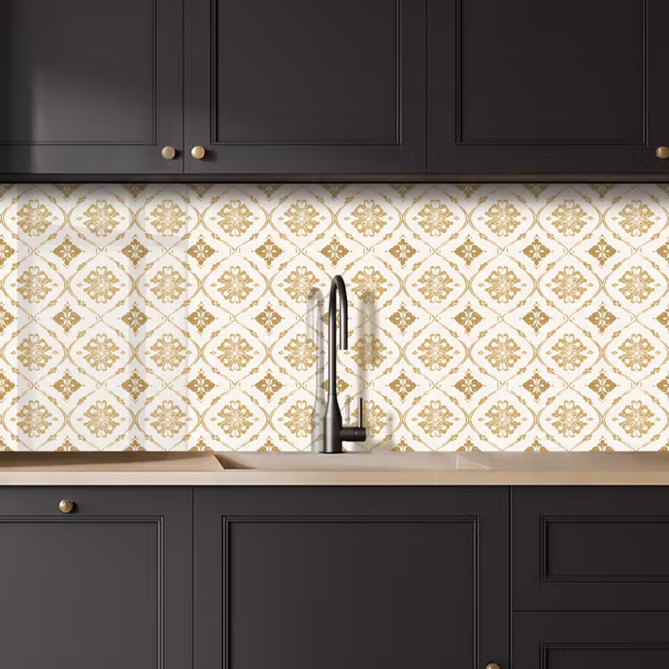 Keuken achterwand - Ornament - Klassiek - Goud — 6