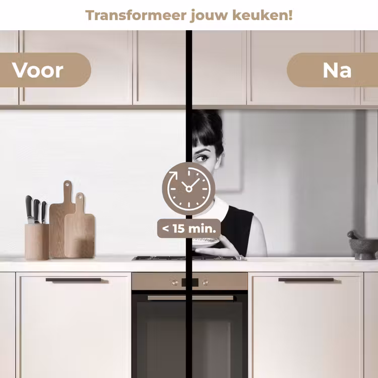 Keuken achterwand - Portret - Thee - Vrouw — 3