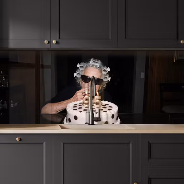 Keuken achterwand - Verjaardag - Krulspeld - Oma — 6