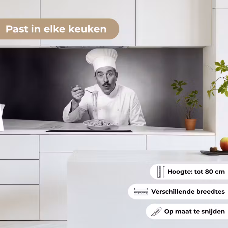 Keuken achterwand - Chef - Spaghetti - Pasta — 7