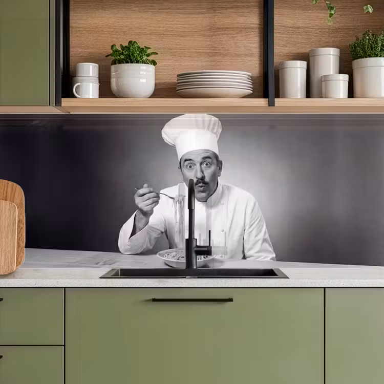 Keuken achterwand - Chef - Spaghetti - Pasta — 8