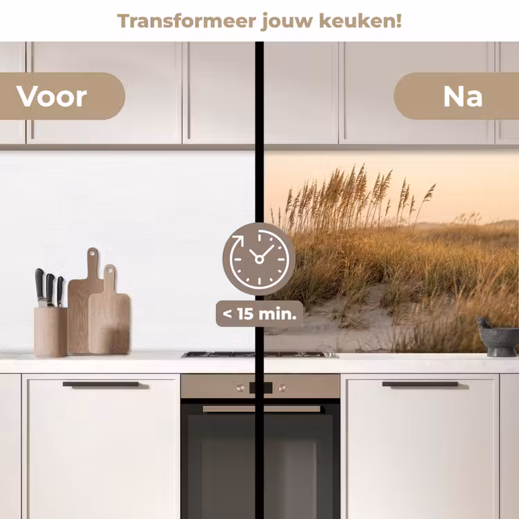 Keuken achterwand - Duinlandschap - Zonsondergang - Strand — 3