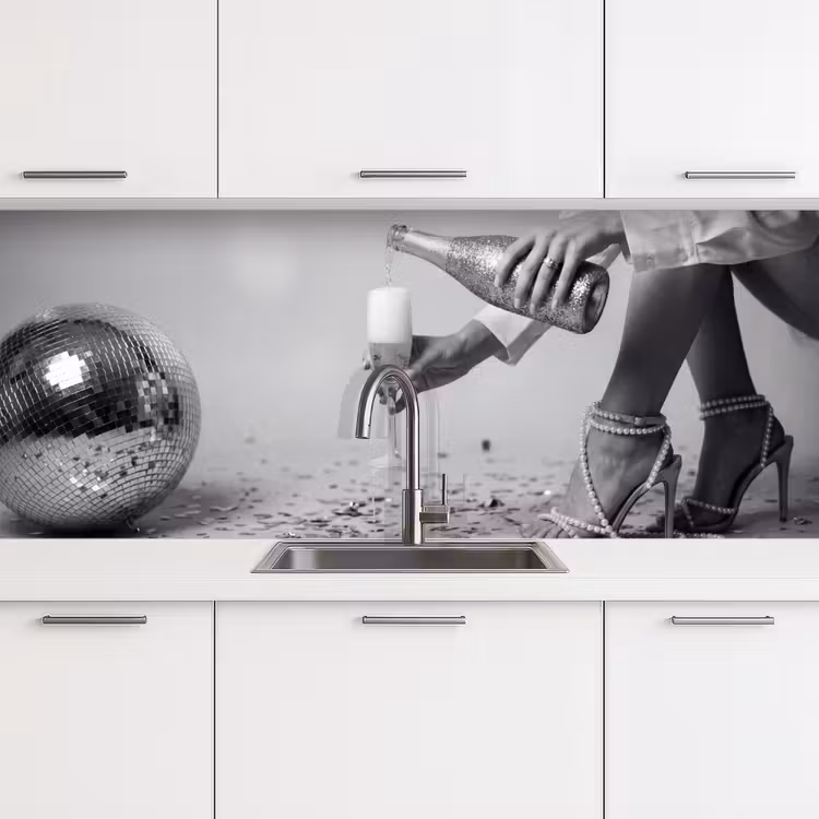 Keuken achterwand - Feestelijk - Champagne - Discobal — 4