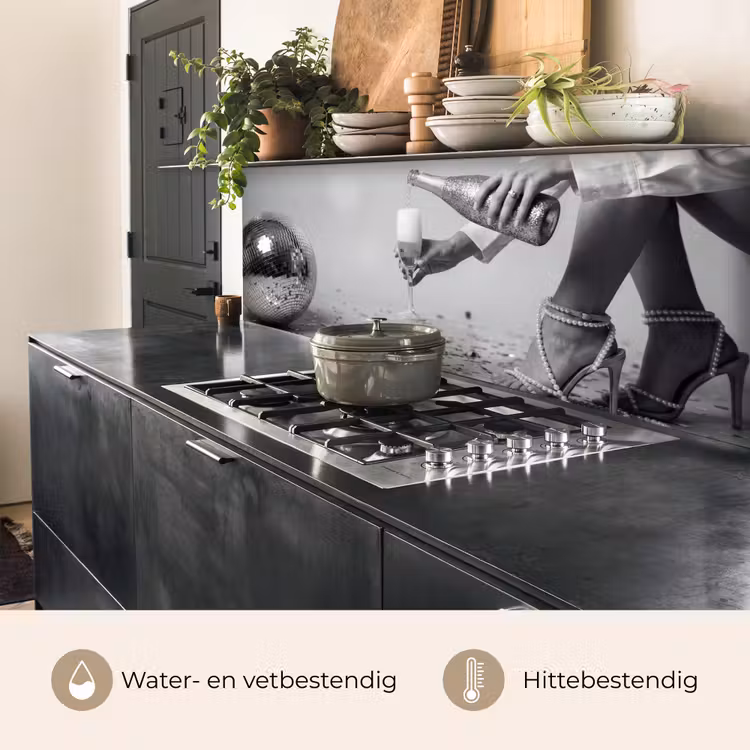 Keuken achterwand - Feestelijk - Champagne - Discobal — 5