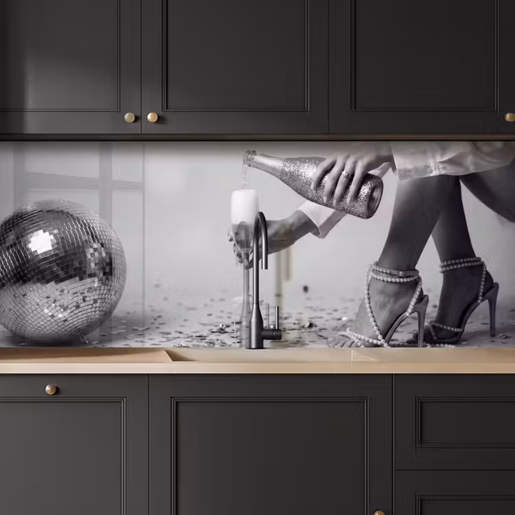 Keuken achterwand - Feestelijk - Champagne - Discobal — 6