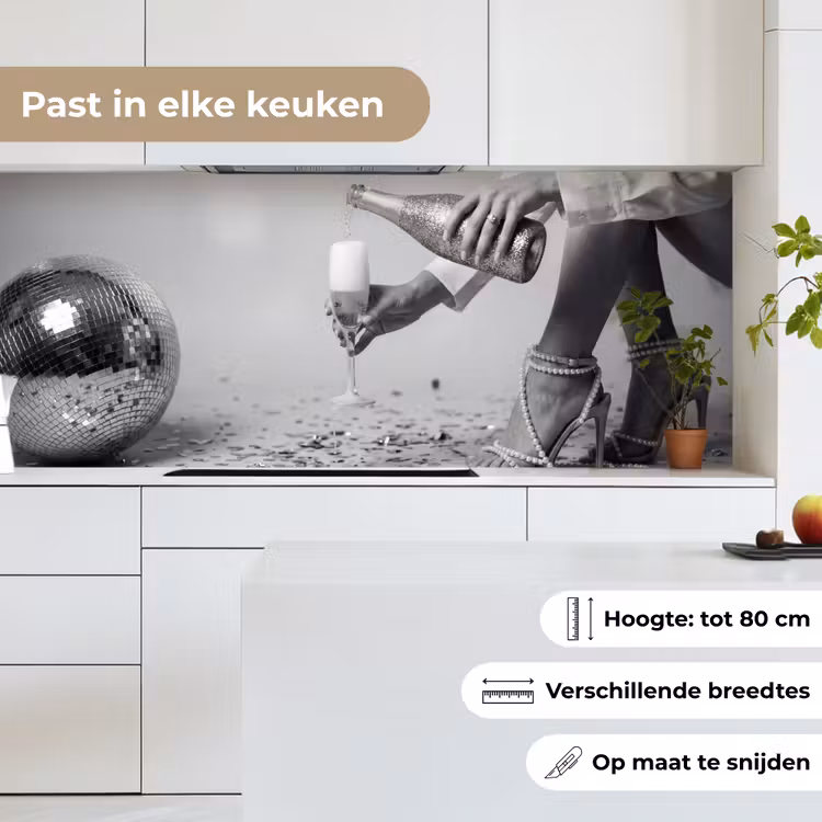 Keuken achterwand - Feestelijk - Champagne - Discobal — 7