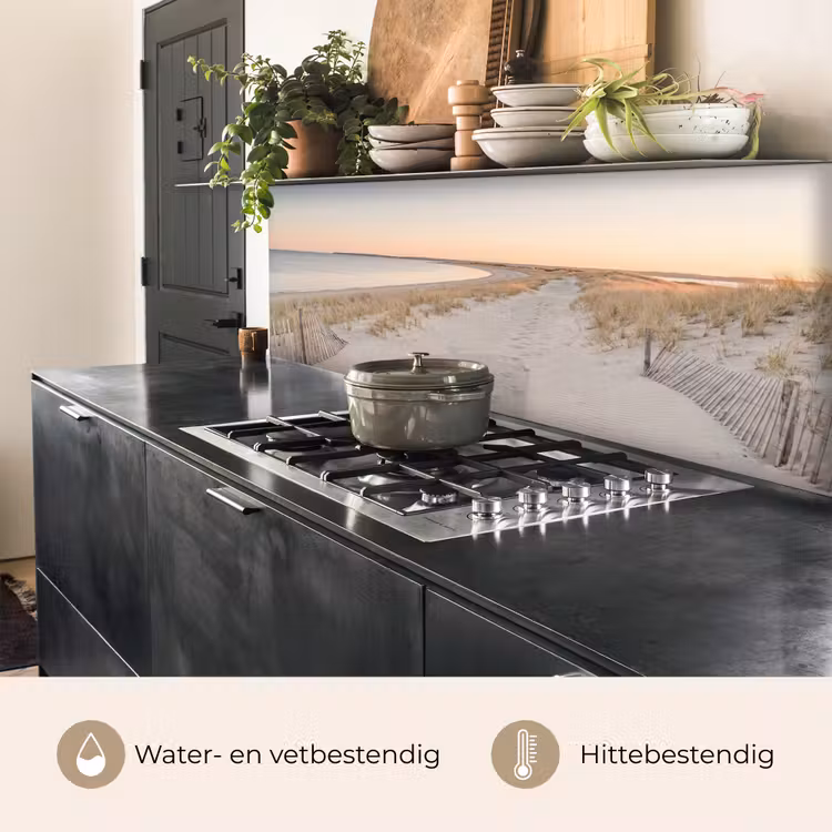 Keuken achterwand - Kustlijn - Horizon - Hek — 5