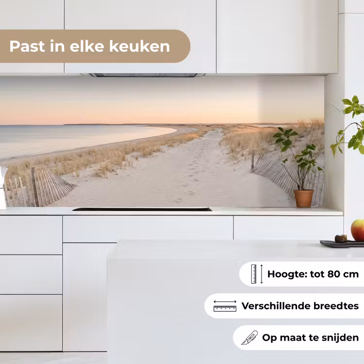 Keuken achterwand - Kustlijn - Horizon - Hek — 7