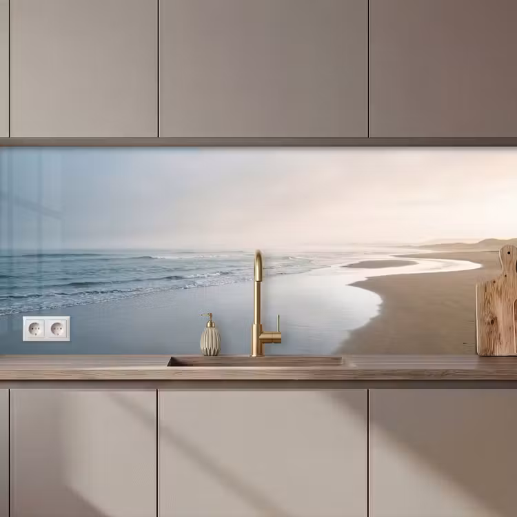 Keuken achterwand - Kustlijn - Strand - Oceaan — 1