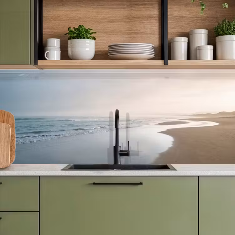 Keuken achterwand - Kustlijn - Strand - Oceaan — 8