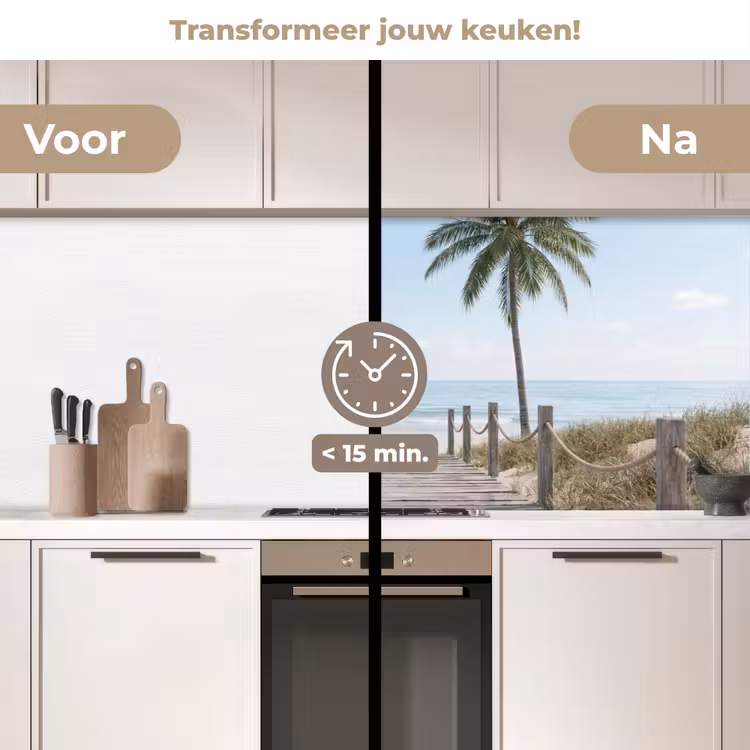 Keuken achterwand - Palmbomen - Pad - Horizon — 3