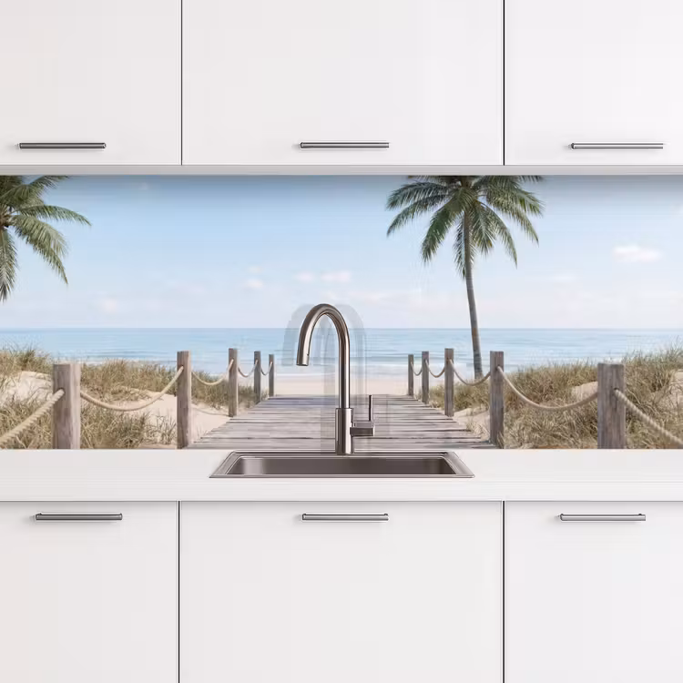 Keuken achterwand - Palmbomen - Pad - Horizon — 4