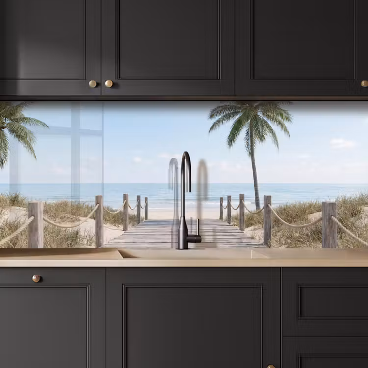 Keuken achterwand - Palmbomen - Pad - Horizon — 6