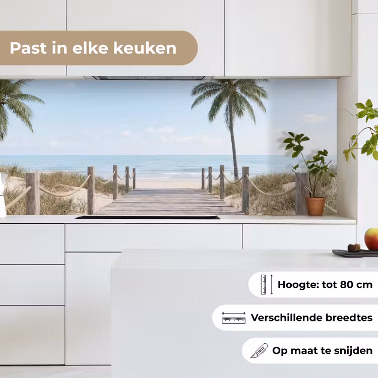 Keuken achterwand - Palmbomen - Pad - Horizon — 7