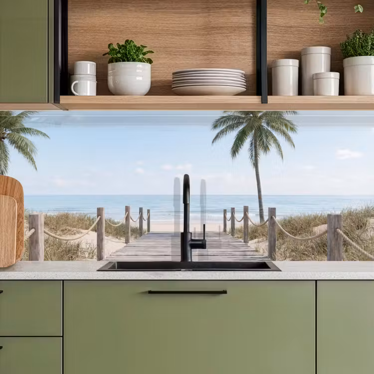 Keuken achterwand - Palmbomen - Pad - Horizon — 8