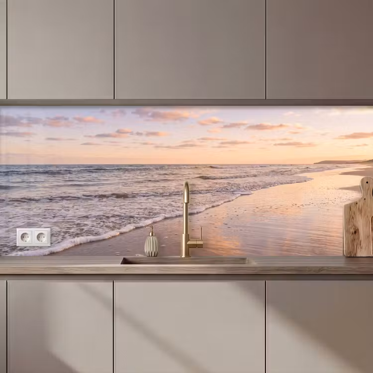 Keuken achterwand - Strand - Branding - Wolken — 1