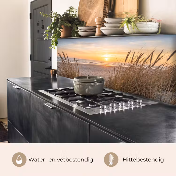 Keuken achterwand - Zonsondergang - Duinen - Zee — 5