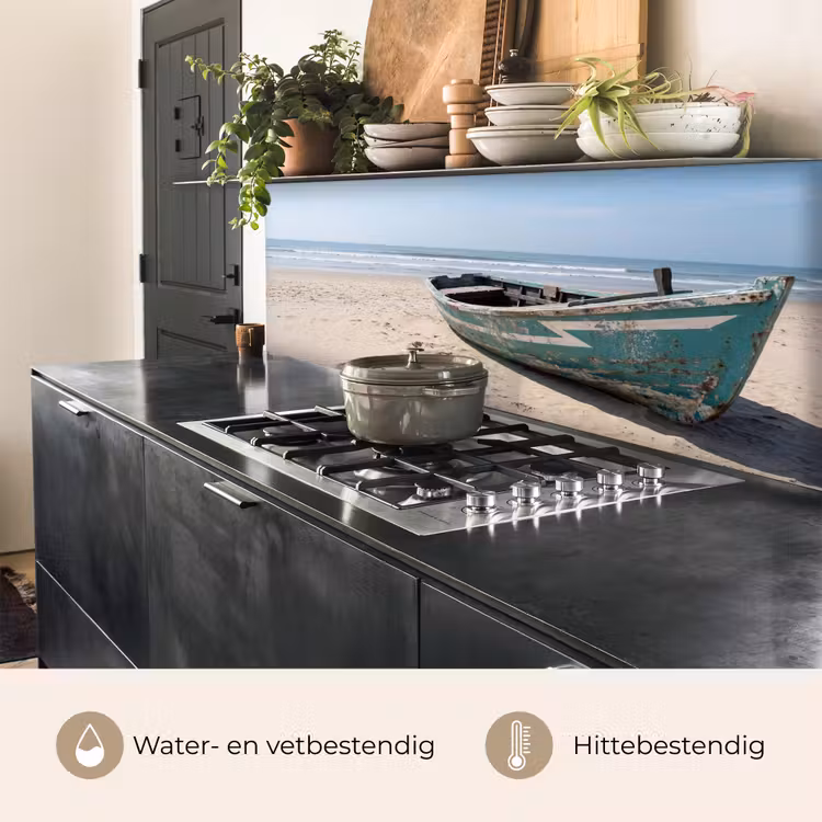 Keuken achterwand - Boot - Zandstrand - Zee — 5