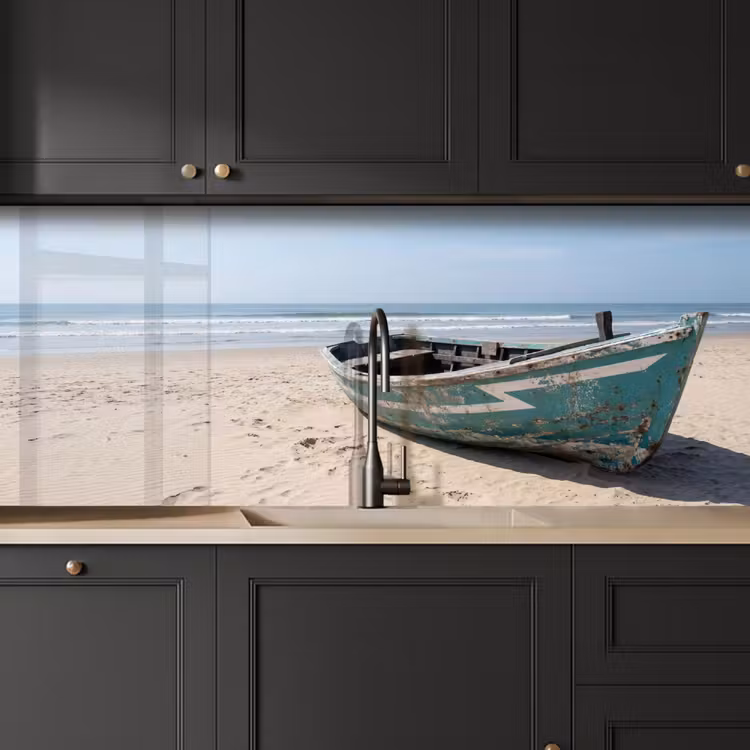 Keuken achterwand - Boot - Zandstrand - Zee — 6